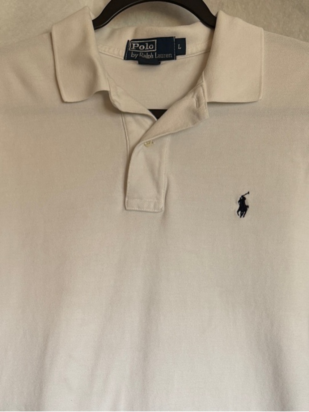 Polo by Ralph Lauren White Short-Sleeve Polo with Navy Pony